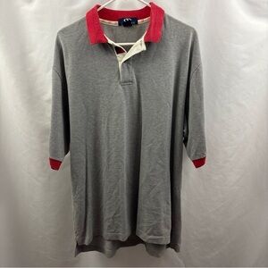 Vintage Dodge RAM Truck Polo Shirt Size L Gray Mens